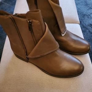 Prince Double Zip Boots, Taupe, Size 10